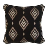Donna Sharp Emblem Square Throw Pillow In Black