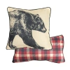 Donna Sharp Forest Point 2pc Rustic Decor Pillow Set In Black;red;beige