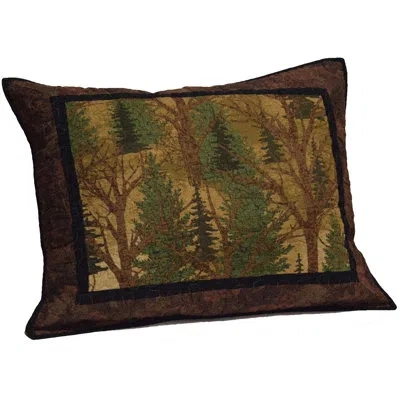 Donna Sharp Forest Trees Pieced Cotton Quilted Standard Sham