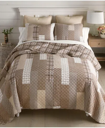 DONNA SHARP HIGHLAND PLAID REVERSIBLE 3-PIECE QUILT SET, KING