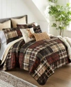 Donna Sharp Lj Plaid Cotton Pieced Heavyweight Quilt Sets In Multi