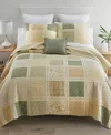 Donna Sharp Meadow Patchwork 3-pc. Quilt Set, Queen In Yellow