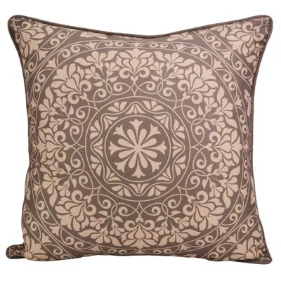 Donna Sharp Mojave Red Mandala Southwest Decor Pillow In Brown;beige