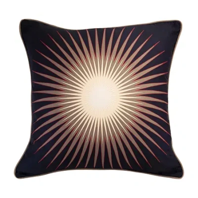 Donna Sharp Mojave Red Starburst Square Throw Pillow In Multi