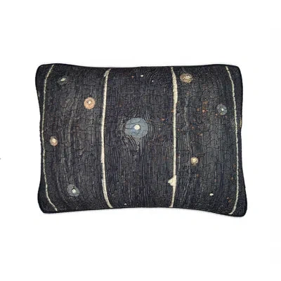 Donna Sharp Moonlit Bear Quilted Cotton Sham In Blue;black;gray;red;beige;yellow;pink;iv