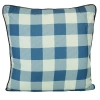 Donna Sharp Mountain Stream Buffalo Check Square Decor Pillow In Blue;cream