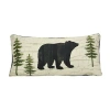 Donna Sharp Painted Bear Bear Rectangular Throw Pillow In Multi