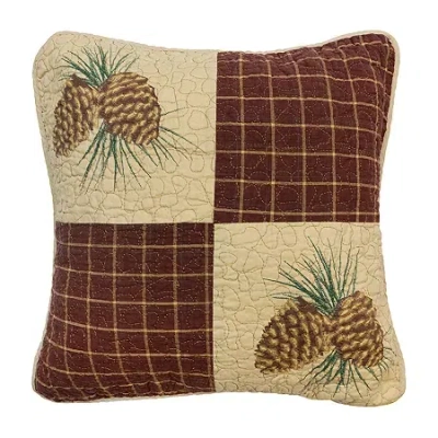 Donna Sharp Pine Lodge Square Throw Pillow In Multi