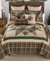 Donna Sharp Pine Star Cotton 3 Pc. Quilt Sets In Multi