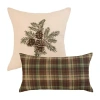 Donna Sharp Pine Star Decor 2-pc. Multi-pack Rectangular Square Throw Pillow In Neutral