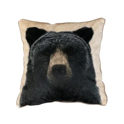 Donna Sharp Ranger Bear Décor Pillow In Black