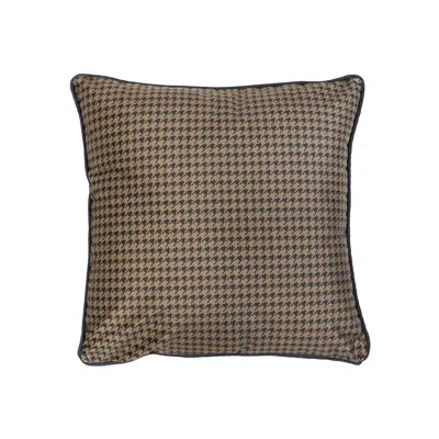 Donna Sharp Ranger Houndstooth Décor Pillow In Brown