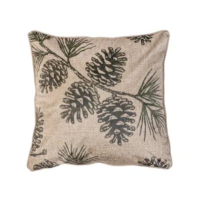 Donna Sharp Ranger Pinecone Décor Pillow In Neutral