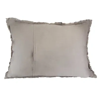 Donna Sharp Smoky Mountain Ragged Pieced Cotton King Sham In Tan;ivory;brown;gray;beige