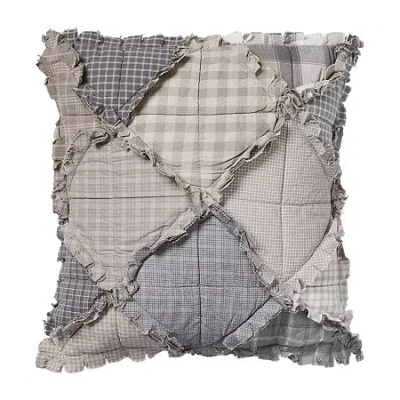 Donna Sharp Smoky Mountain Square Throw Pillow In Gray