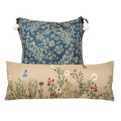 Donna Sharp Southern Star 2pc Southwest Decor Pillow Set In Blue;brown;white;green;red;beige;yellow;