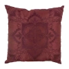 Donna Sharp Spice Postage Square Throw Pillow In Red