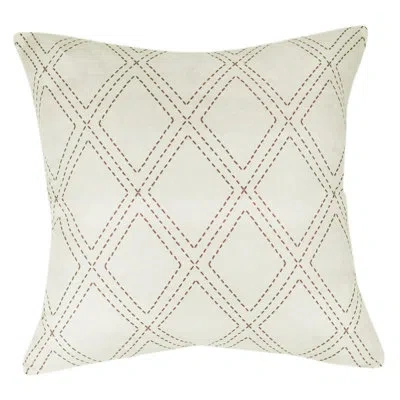 Donna Sharp Sweet Melon Diamond Decor Pillow In Pink;ivory