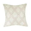 Donna Sharp Sweet Melon Diamond Square Throw Pillow In White