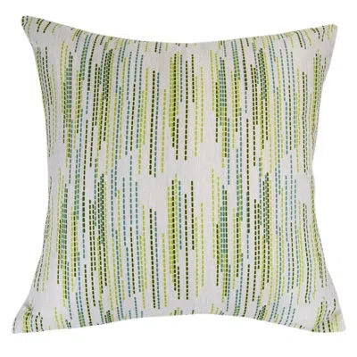 Donna Sharp Sweet Melon Stitches Decor Pillow In White;green;teal