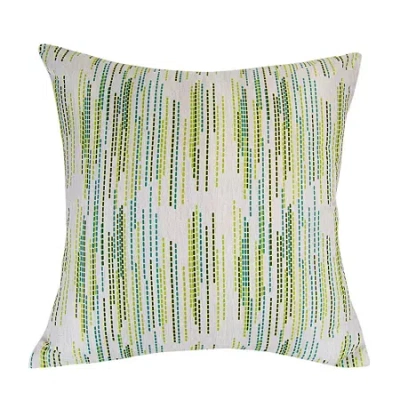 Donna Sharp Sweet Melon Stitches Square Throw Pillow In Green