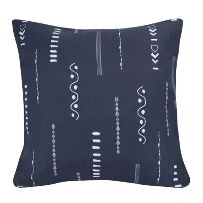 Donna Sharp Tempe Symbols Southwest Decor Pillow In Ivory;navy