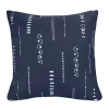 Donna Sharp Tempe Symbols Square Throw Pillow In Blue