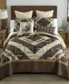 Donna Sharp Whitley Diamond 3 Pc. Quilt Sets In Brown