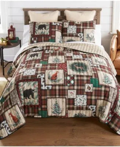 Donna Sharp Woodland Holiday Reversible Quilt Set In Multi