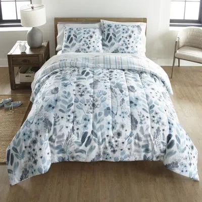 Donna Sharp Your Lifestyle By  Cordoba 3pc Comforter Set In Blue;white;gray;teal