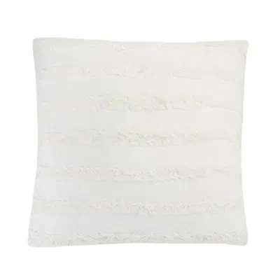 Donna Sharp Your Lifestyle By  Fringed White Cotton Decor Pillow
