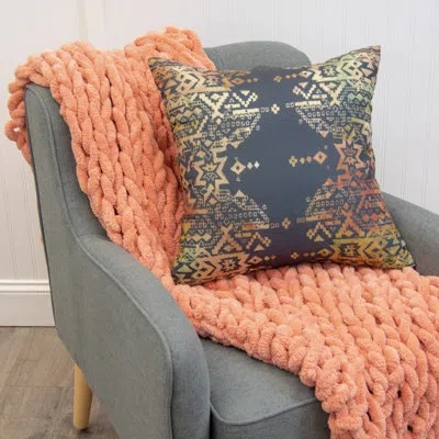 Donna Sharp Your Lifestyle By  Journey Tribal Southwest Decorative Pillow Cover In Green;red;yellow;pink;gold;ivory;tan;nav