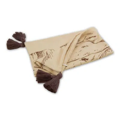 Donna Sharp Your Lifestyle By  Journey West Tassel Southwest Rectangle Decorative Pillow Cover In Brown;beige