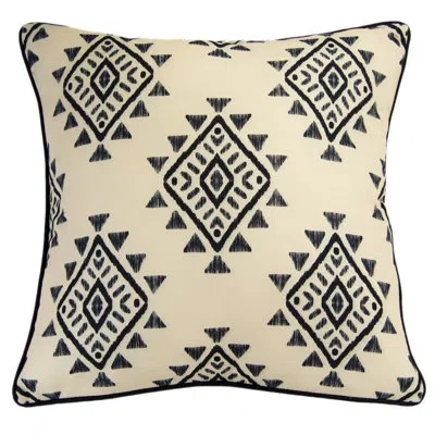 Donna Sharp Your Lifestyle By  Mesa Diamond Southwest Decorative Throw Pillow In Black;ivory