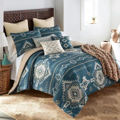 Donna Sharp Your Lifestyle By  Mesquite 3pc Comforter Set In Beige;ivory;tan;teal