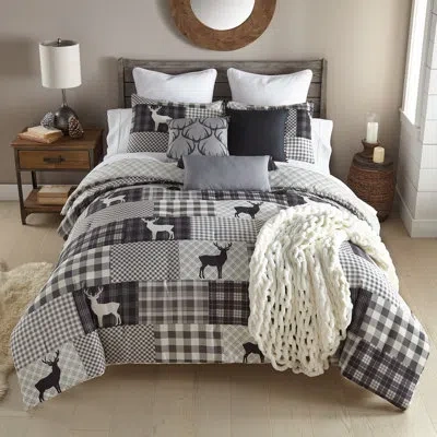 Donna Sharp Your Lifestyle By  Ridge Point Lodge Comforter Set In Black;white;gray
