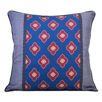 Donna Sharp Your Lifestyle By  Tartan Diamond Decorative Throw Pillow In Blue;red;gold;ivory;navy