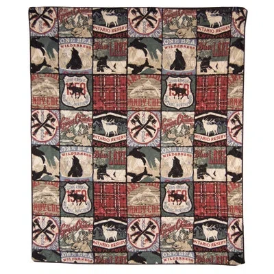 Donna Sharp Your Lifestyle By  The Great Outdoors Throw In Blue;black;brown;red;beige;ivory;teal