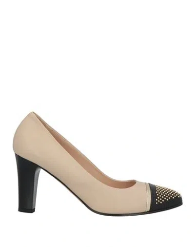 Donna Soft Woman Pumps Beige Size 8 Leather