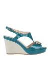 Donna Soft Woman Sandals Deep Jade Size 9 Soft Leather In Green