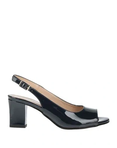 Donna Soft Woman Sandals Navy Size 7.5 Leather