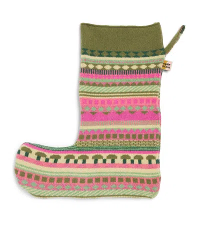 Donna Wilson Lambswool Stocking In Multi