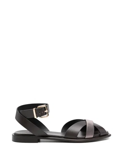 Donnari Crisscross-strap Sandals In Animal Print