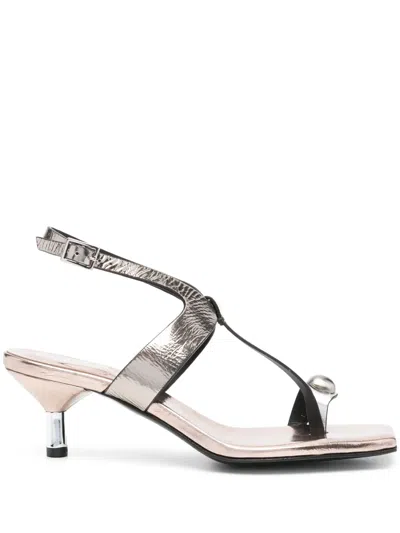 Donnari Metallic Sandals