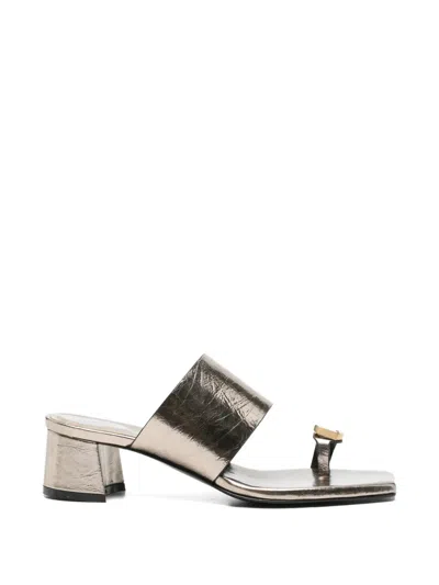 Donnari Square-toe Sandals In Multi