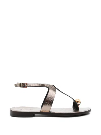 Donnari Toe-srap Sandals In Animal Print