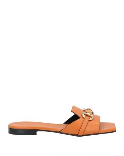 Donnari Donnarì Woman Sandals Tan Size 7 Leather In Brown