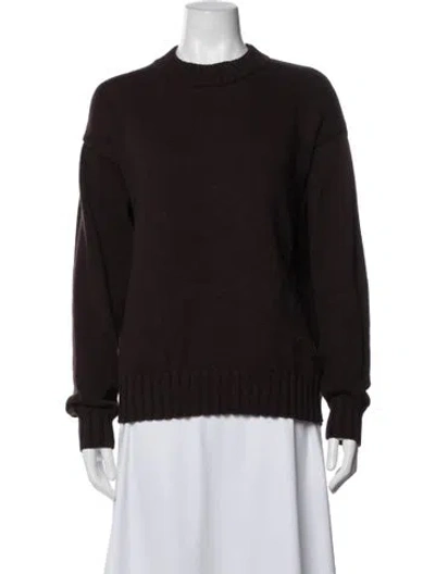 Pre-owned Donni Crew Neck Sweater In Brown