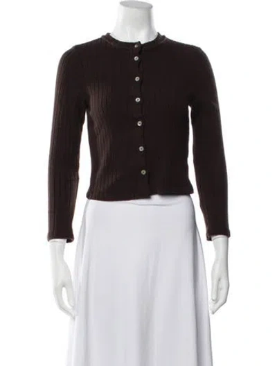 Pre-owned Donni Crew Neck Sweater In Brown