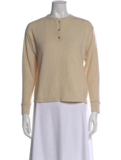 Pre-owned Donni Crew Neck Sweater In Neutral